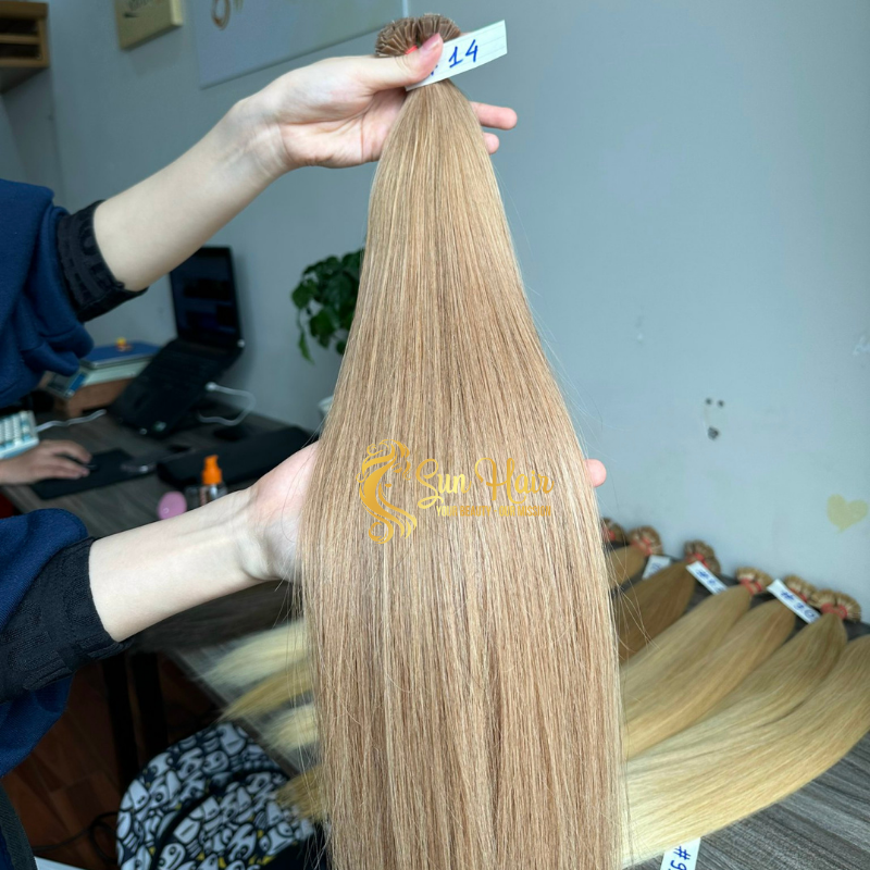 Hot Colors Product Super Double Drawn 22" 100% Vietnamese Virgin Human Keratin Flat Tip Hair Extensions By Sun Hair Company