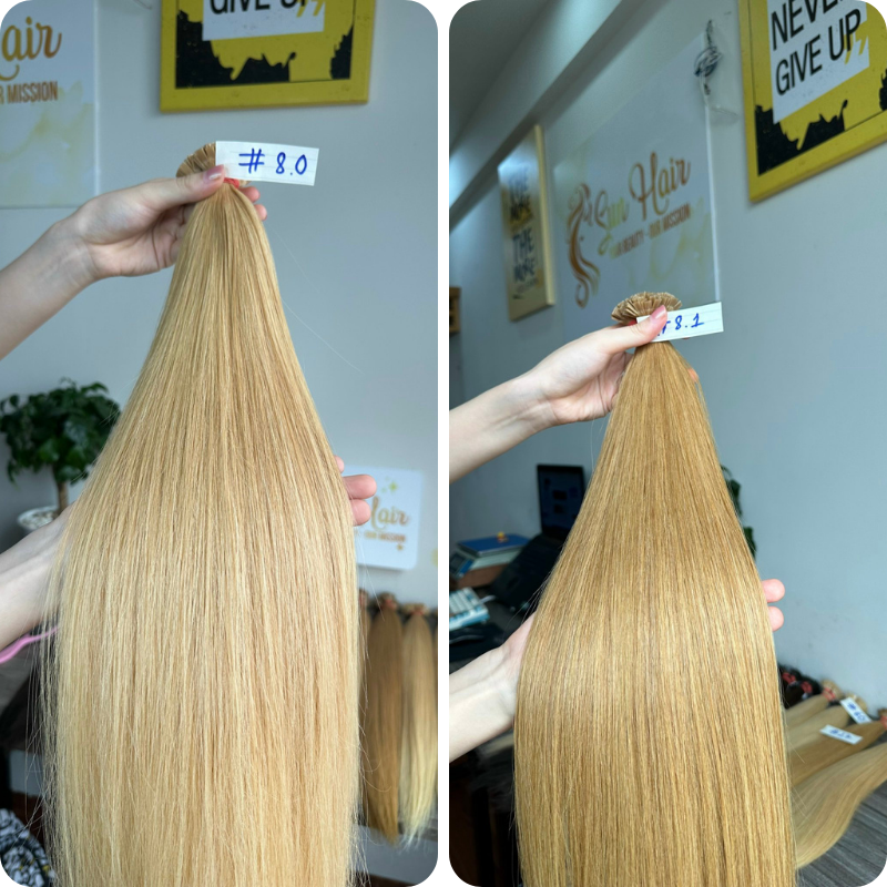 Hot Colors Product Super Double Drawn 22" 100% Vietnamese Virgin Human Keratin Flat Tip Hair Extensions By Sun Hair Company