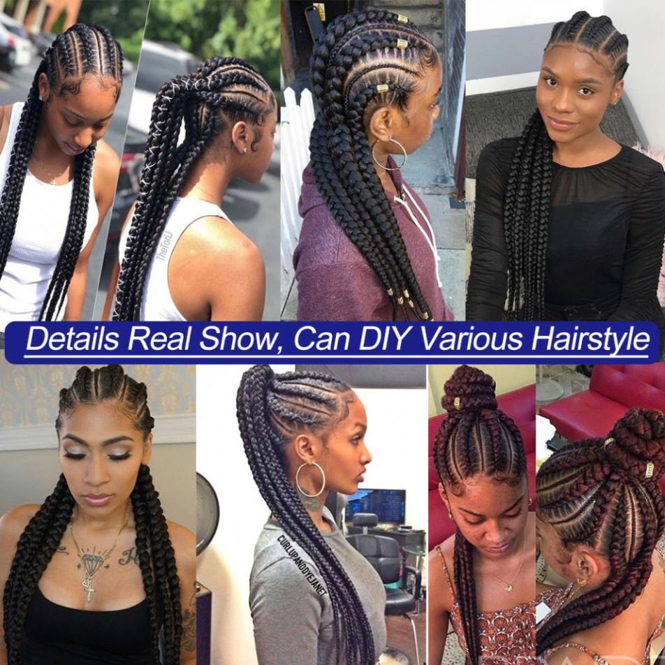 26\" Long Headband Synthetic Braided Wigs With Curly Faux Locs Crochet Braiding Hair Dreadlocks Wrap Wig For Black Women