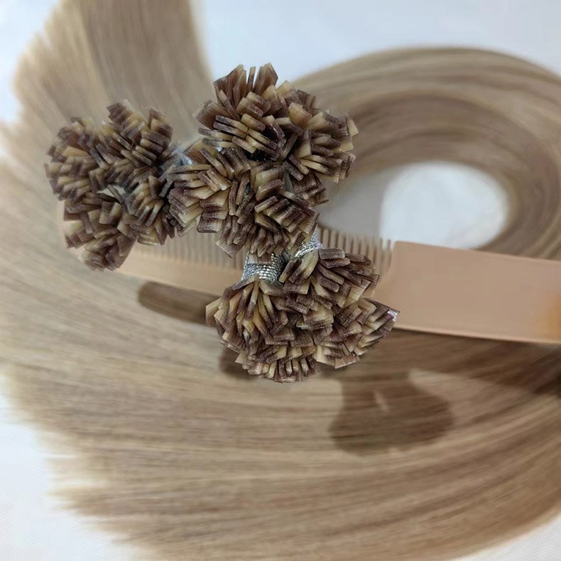 Wholesale Custom Double Drawn Cuticle Aligned Prebonded unprocessed Virgin Keratin 100% Human Hair Flat Tip Hair Extensions