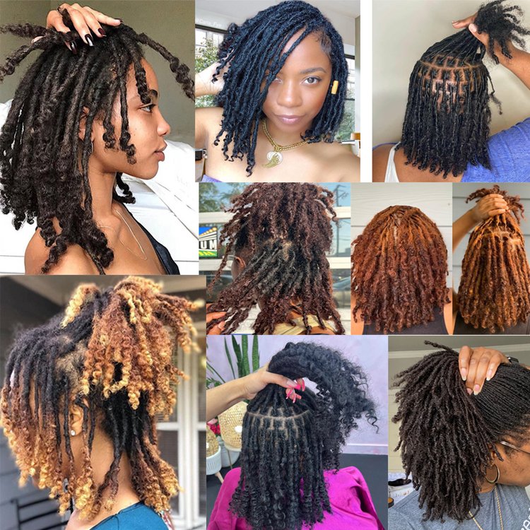 Wholesale Factory Price Bulk Dreadlocks Natural Man Short Locs Loc Extensions Human Hair Extension