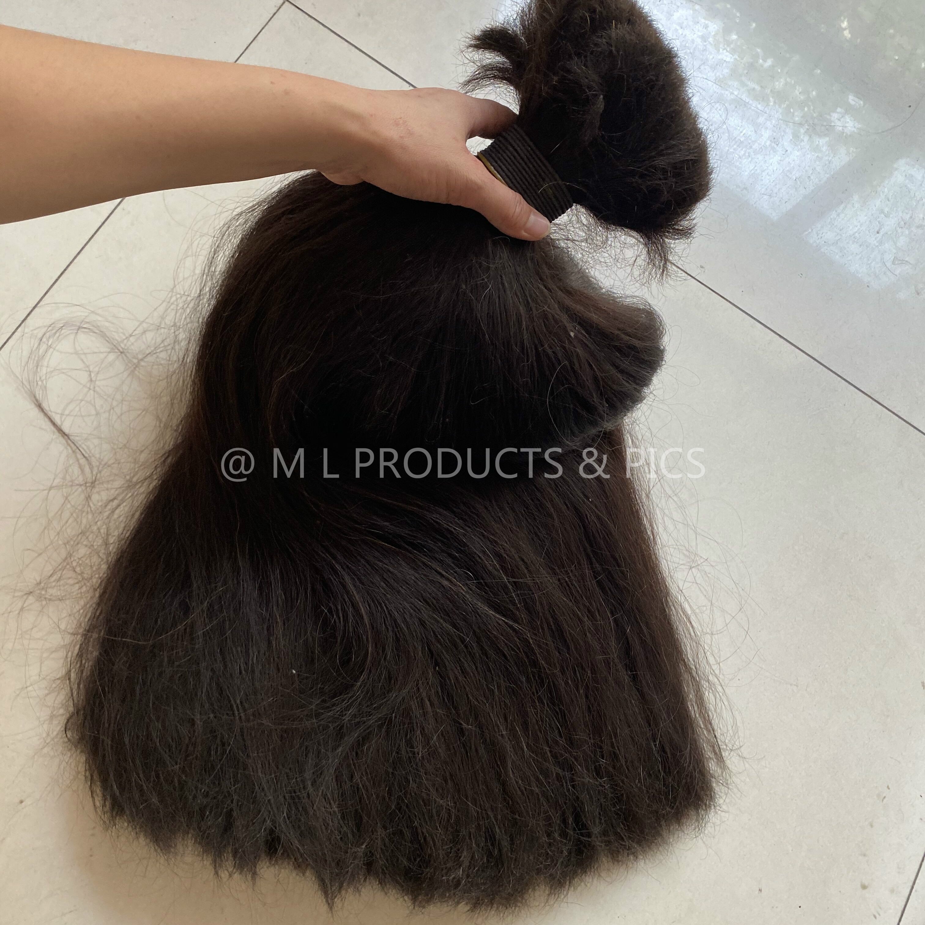 free sample raw Myanmar weave human hair extension 30''