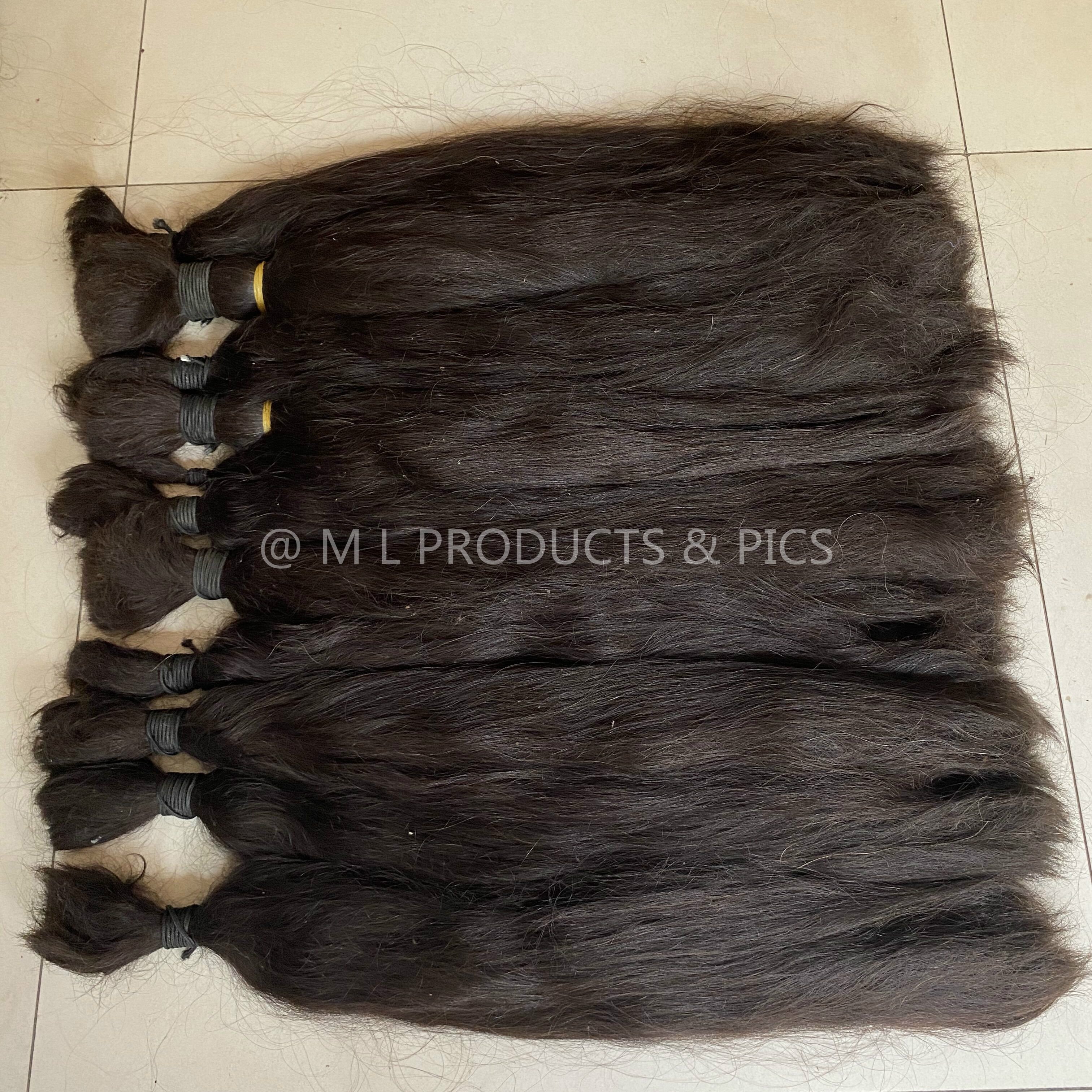 free sample raw Myanmar weave human hair extension 30''
