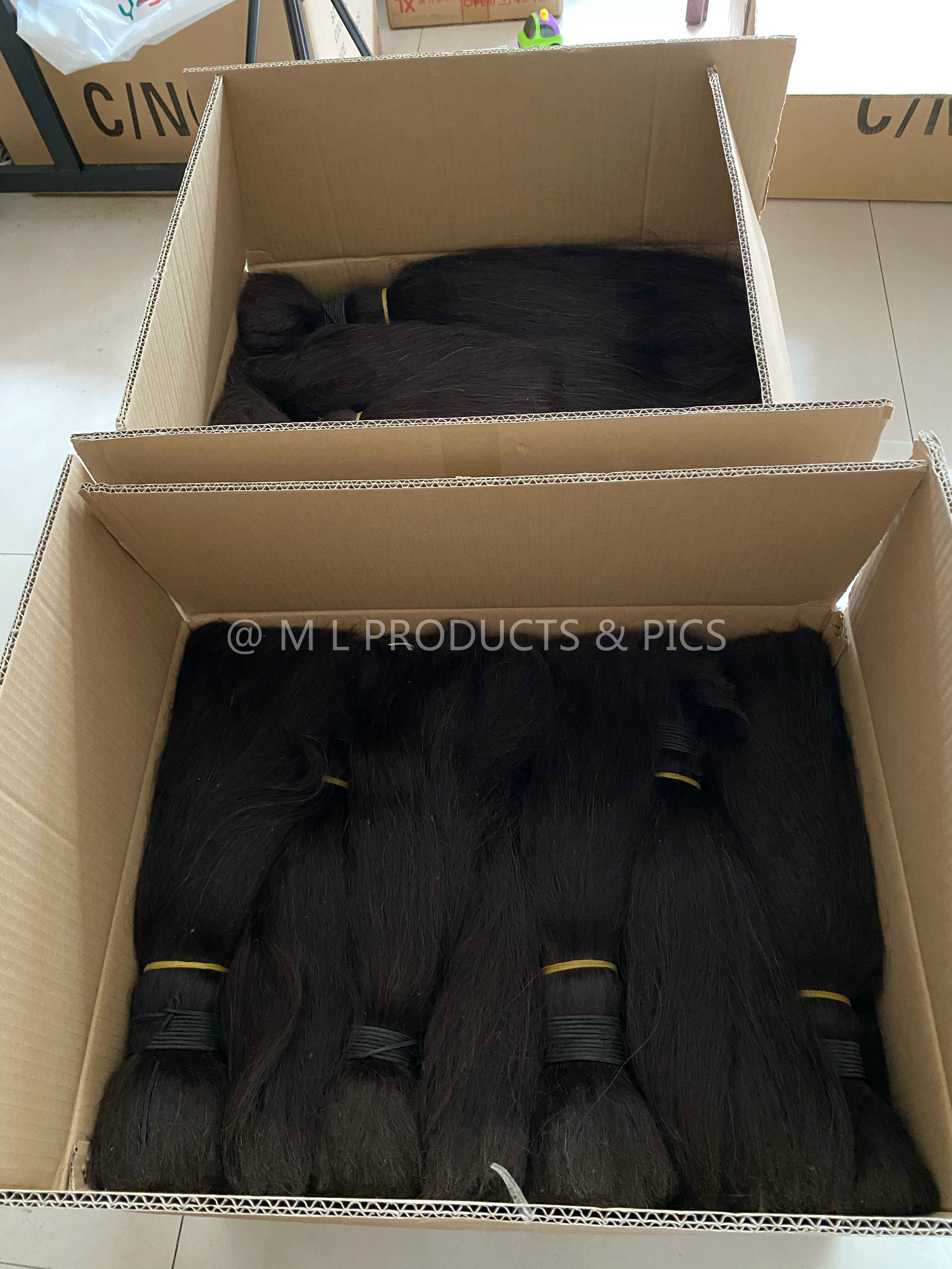 free sample raw Myanmar weave human hair extension 30''