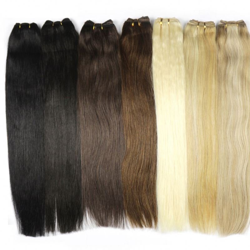 Original factory Russian hair hand tied weft human hair extension