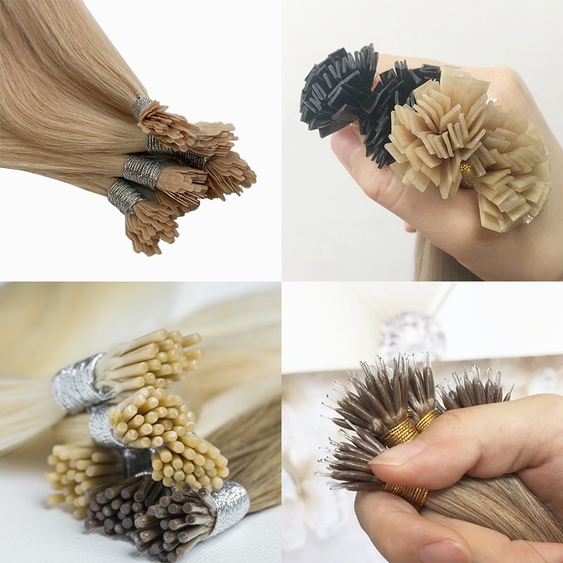 Findvirginhair Wholesale Price Nano Ring Microlink Hair Copper Color Double Drawn Keratin Natural Human Hair Extension