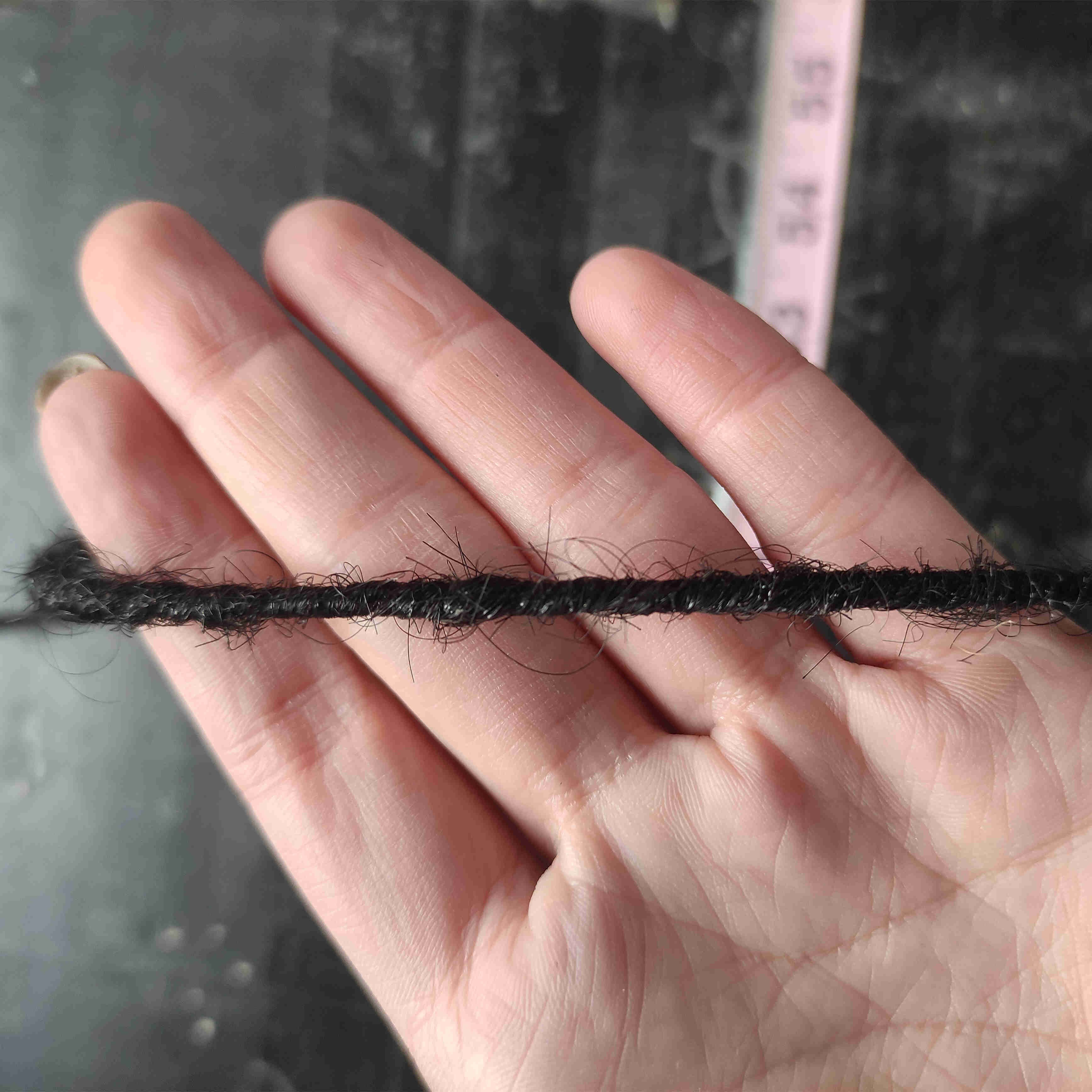 wholesale 100% Human Hair Thickness 10 Strands 0.2mm Full Handmade afro Dyed Bleached Natural Black men dread lock Extensions