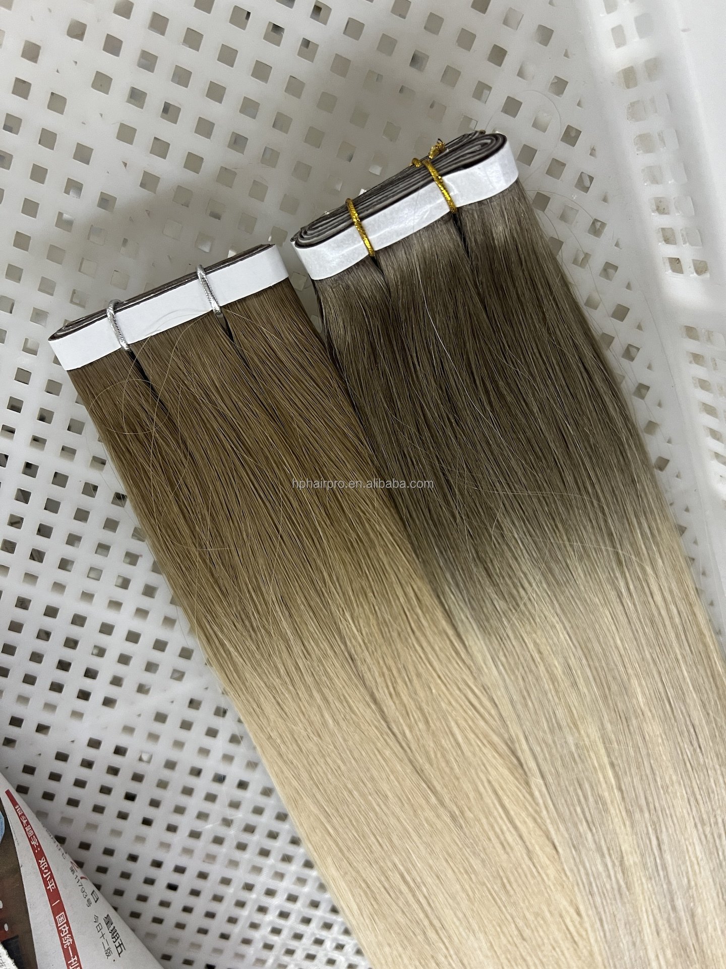 Salon Tape Weft Extensions Virgin Cuticle Russian Natural Looking 100% Human Invisible Tape In Human Hair Extension