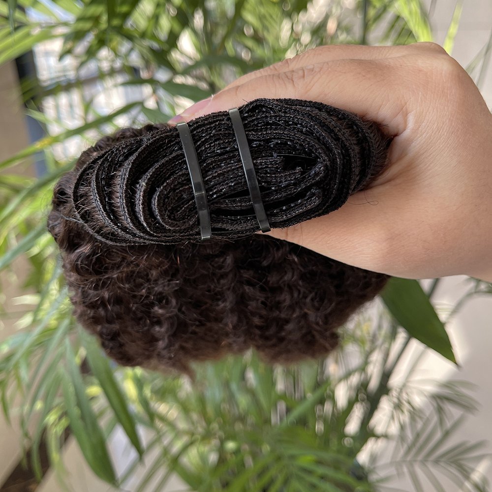 Unprocessed Vietnam Virgin Cuticle Intact afro 4c clip in hair Vendors straight hair Weft Raw Indian Human Hair Extensions