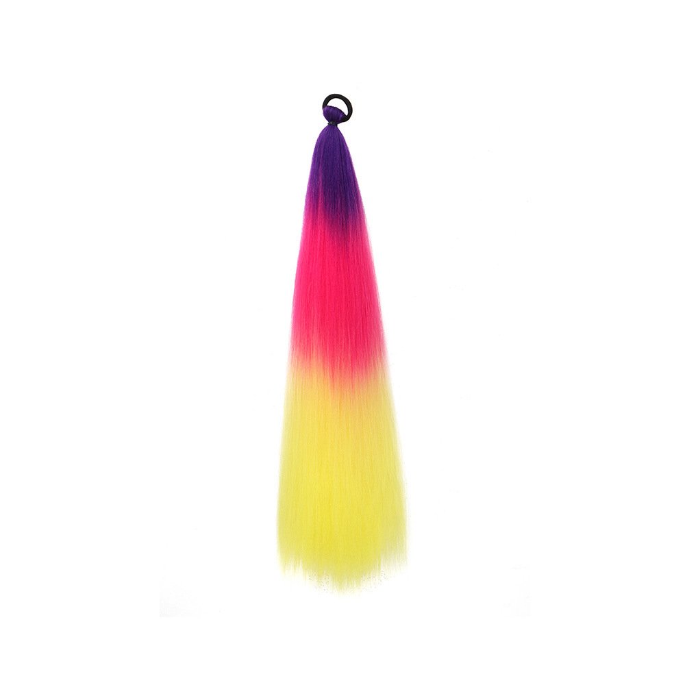 Wholesale Hairband Ponytail Braids Colored Gradient High Temperature Silk Dreadlock Braids Hair