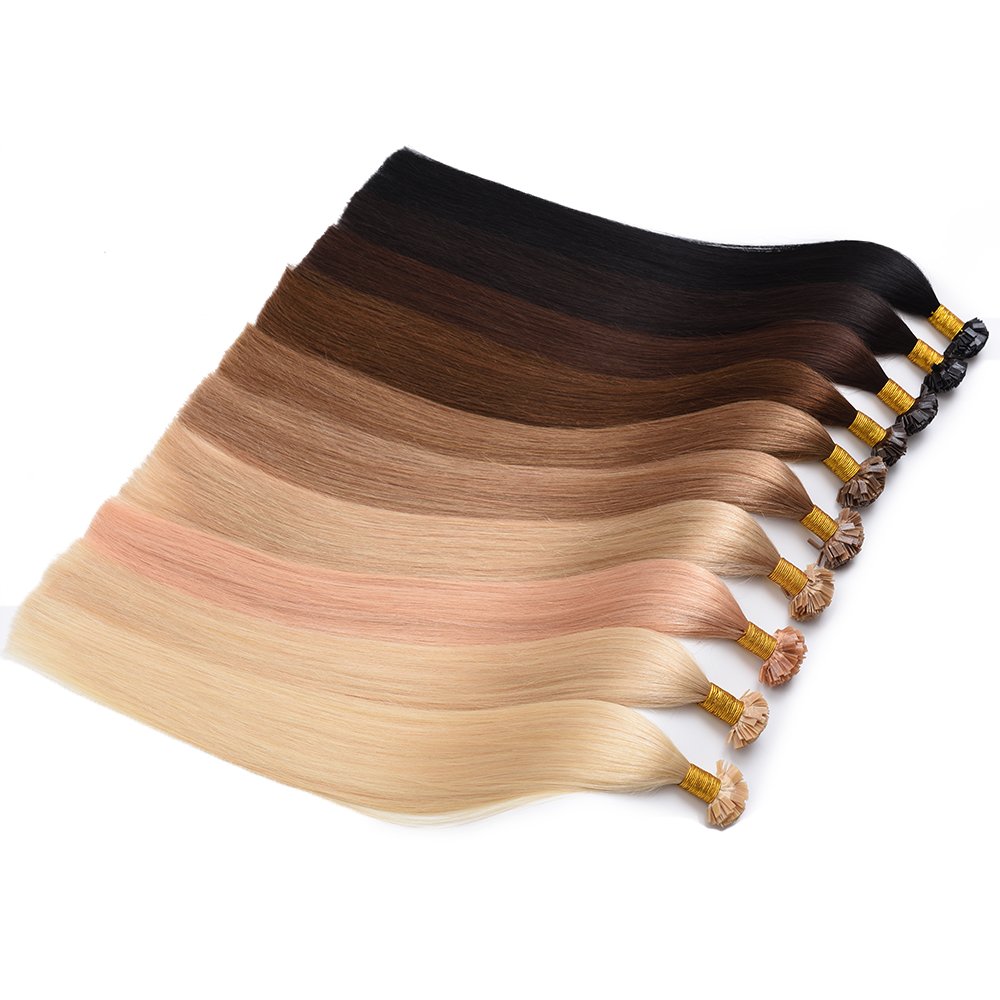 Straight Flat I Tip Hair Extensions Human Hair,Itip Human Hair Extensions,Natural Loc Halo U Tip Hair Extensions Human Hair