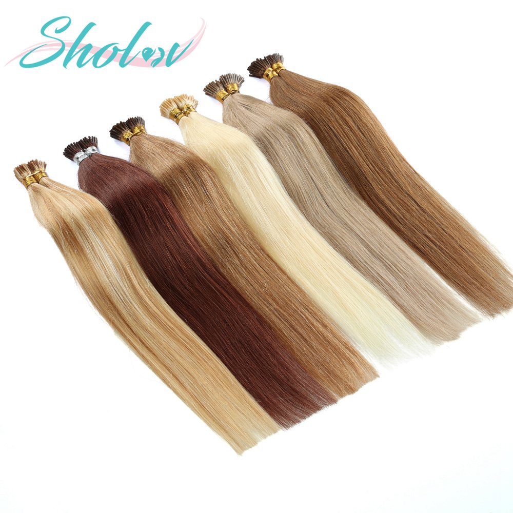 Straight Flat I Tip Hair Extensions Human Hair,Itip Human Hair Extensions,Natural Loc Halo U Tip Hair Extensions Human Hair