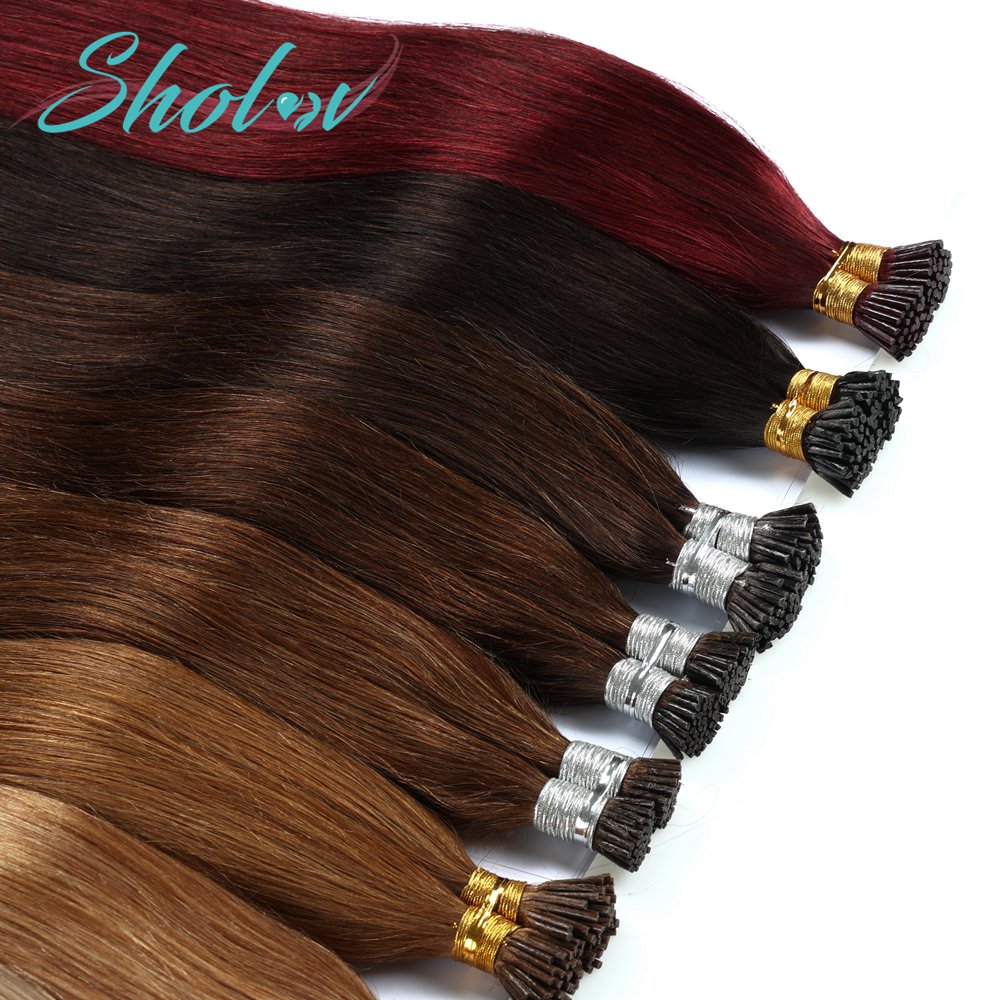 Straight Flat I Tip Hair Extensions Human Hair,Itip Human Hair Extensions,Natural Loc Halo U Tip Hair Extensions Human Hair