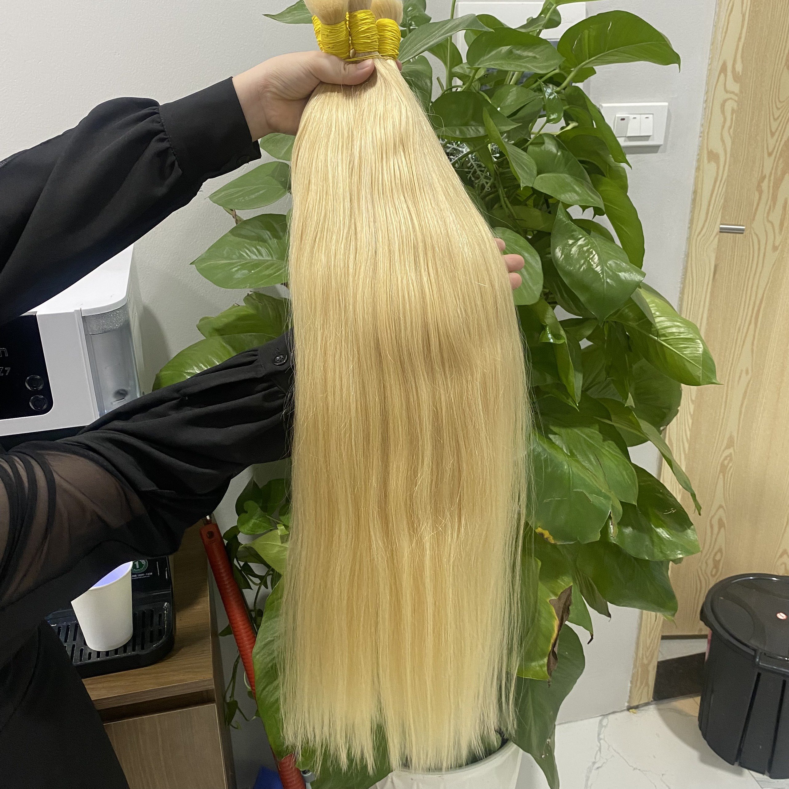 Factory Price Hot Selling Remy Virgin Vietnamese Bulk Human Natural Straight Russian Blonde Cuticle Aligned Wig Style Styling