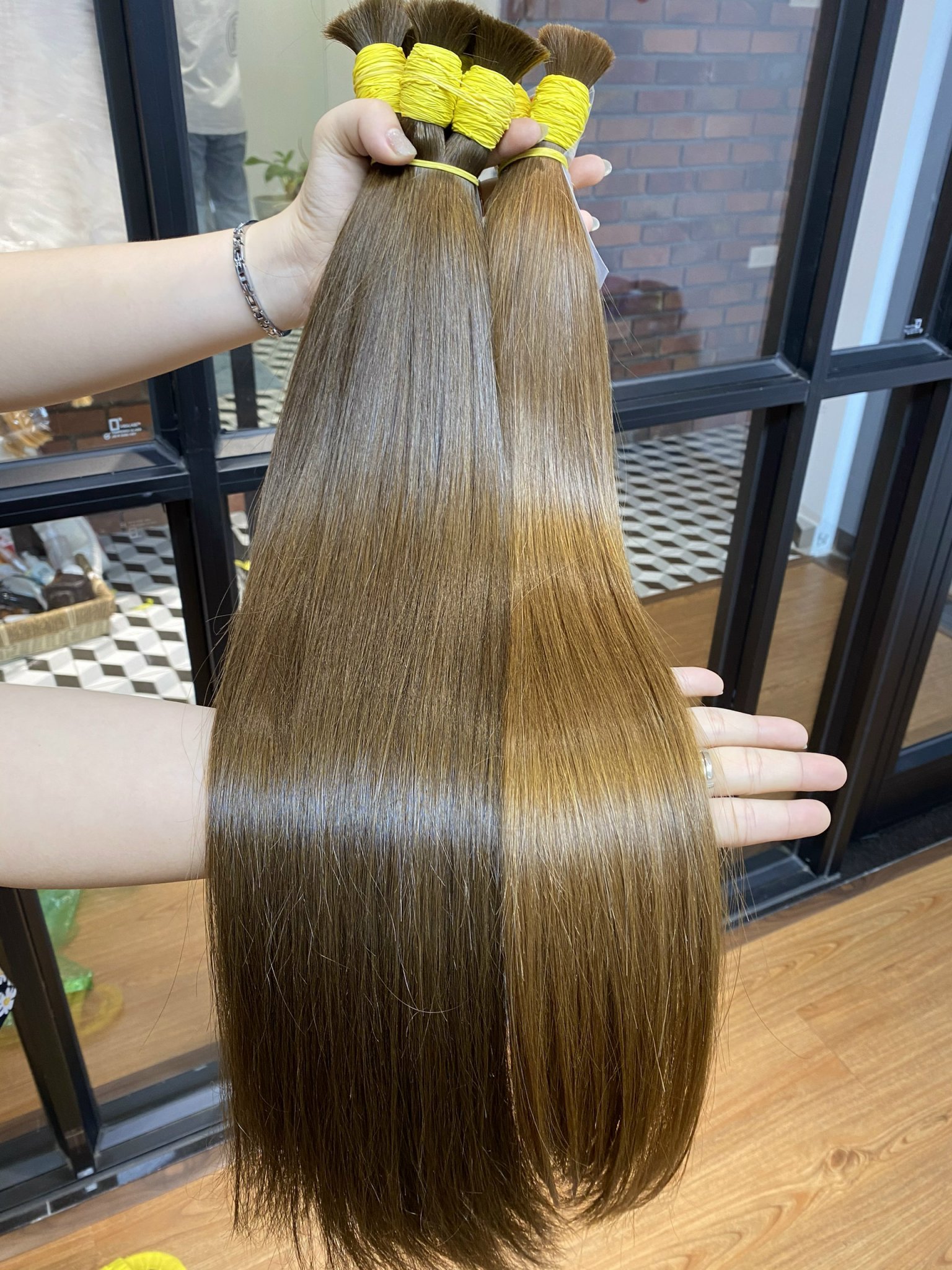 Factory Price Hot Selling Remy Virgin Vietnamese Bulk Human Natural Straight Russian Blonde Cuticle Aligned Wig Style Styling