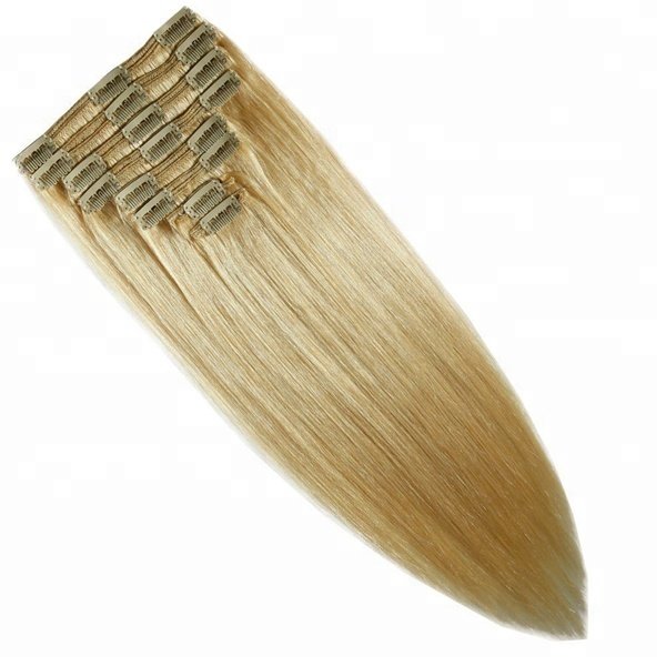 full head real top human hair extension clip in set 100% remy hair wholesale cheap natural raw virgin hair clip ins extensions