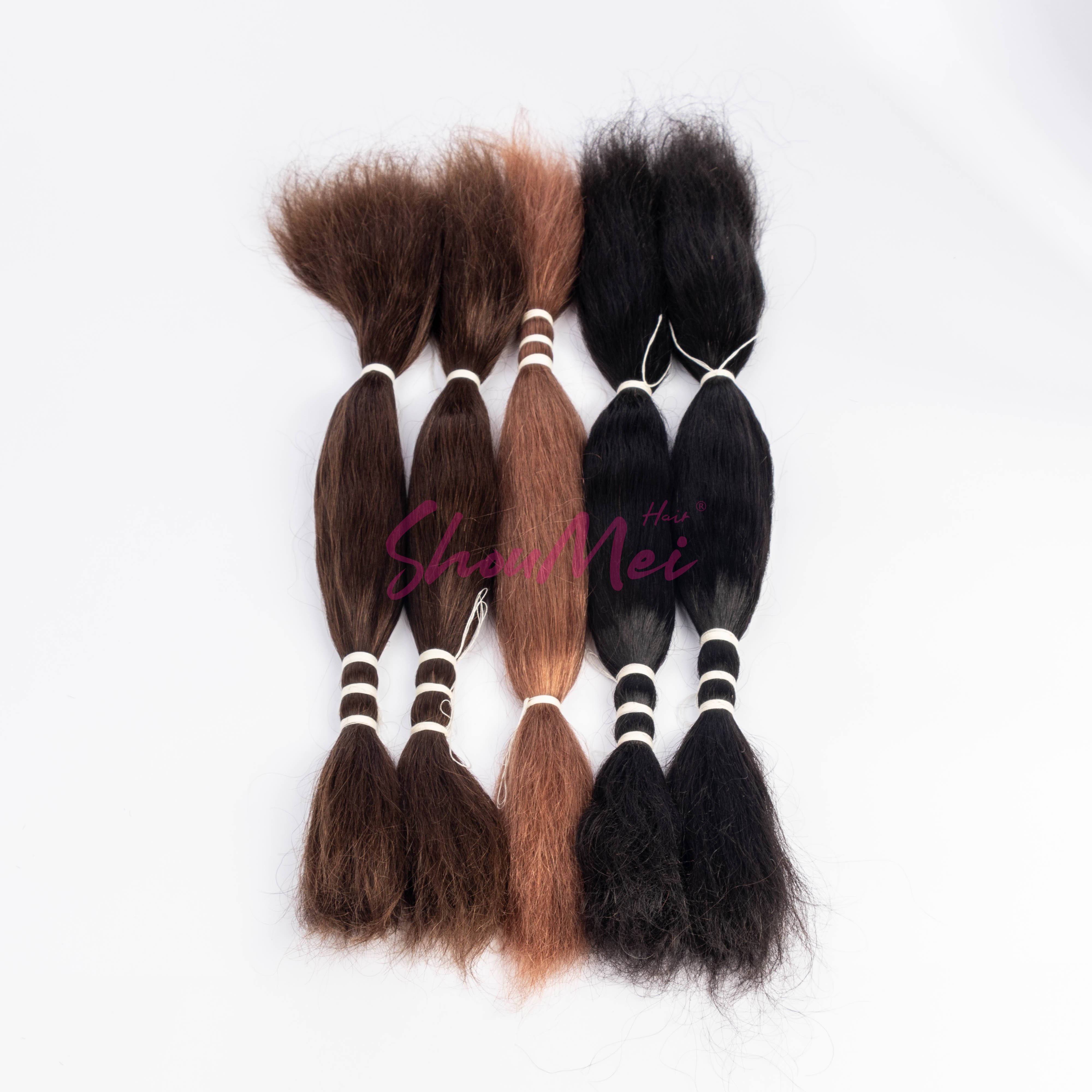Wet And Wavy Bulk Human Hair For Braiding 100% Raw Hair Boho Braids Braiding Bundle Hair Extension