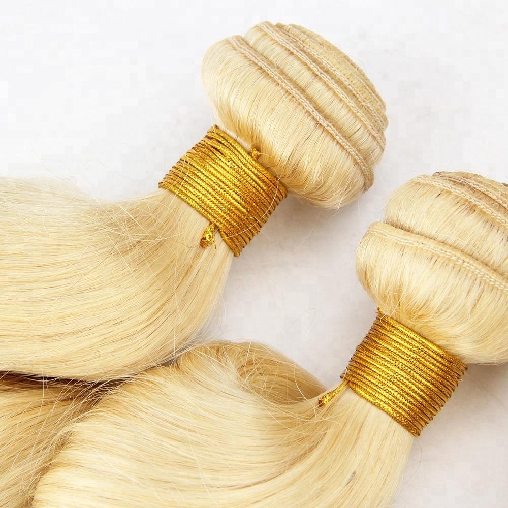 Wholesale Hair Bundles Import 613 Color Russian Blonde Hair Loose Wave Human Hair Extensions Bundle