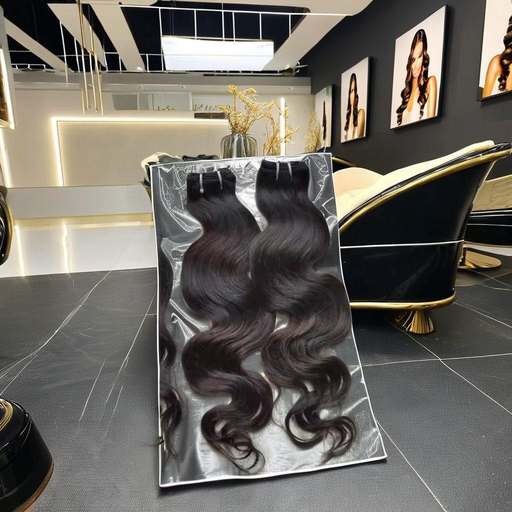 Unprocessed Human Hair Extensions Raw Cabello sin procesar Indian Wave Style Crudo Extensiones de Cabello Humano raw hair