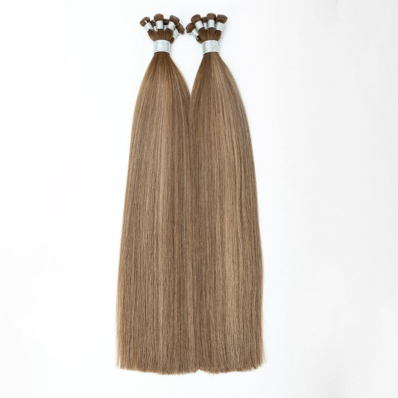 Leshine New Weft Popular Human Hair Extensions Seamless Remy Genius Hair Hand Tied Weft