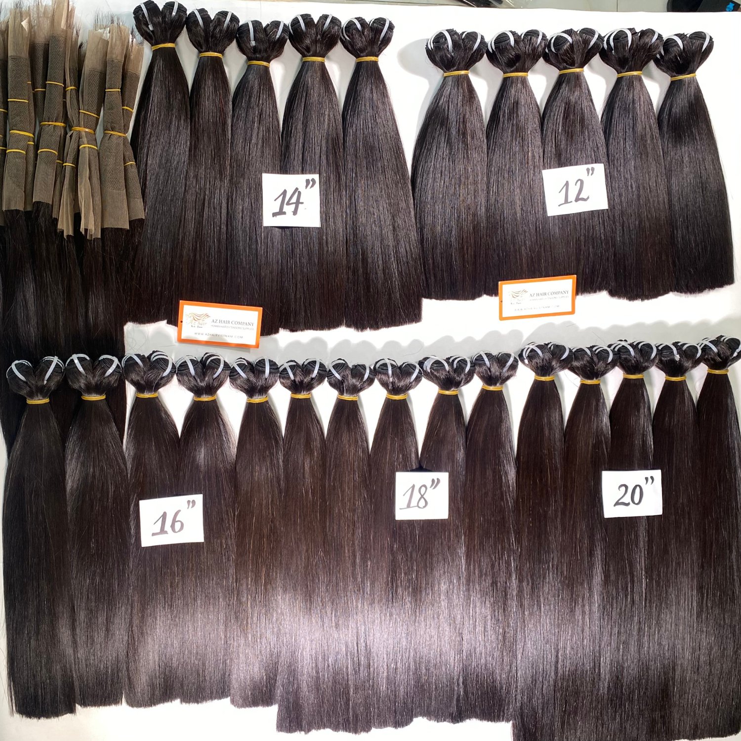 Top Quality 100% Virgin Hair In Bundle Raw Vietnamese Hair Wholesale Human Hair Extension For Black Women