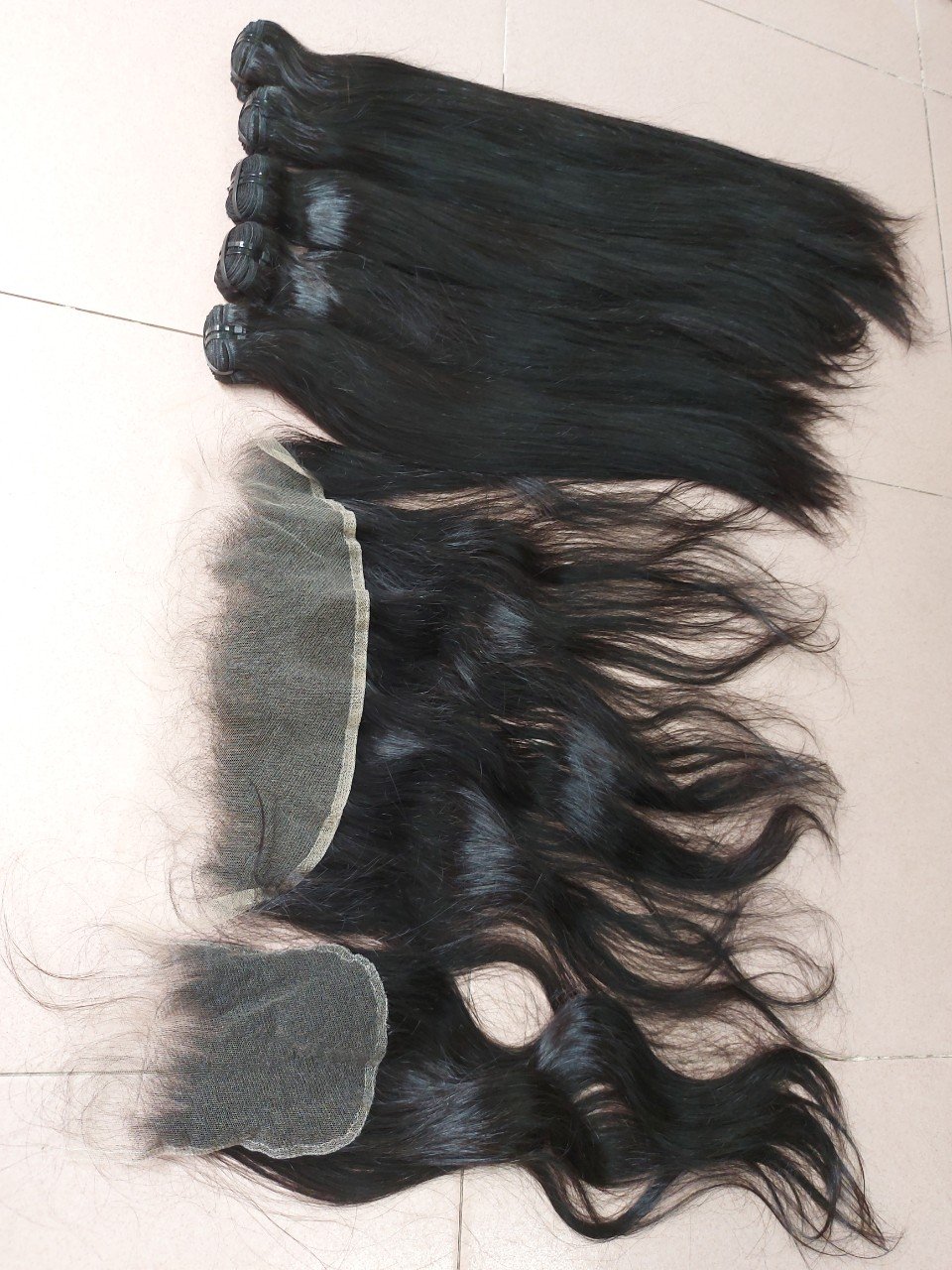 The best hd lace frontal natural straight human hair extensions lace 13x4 13x6 13x8 raw hair Vietnam