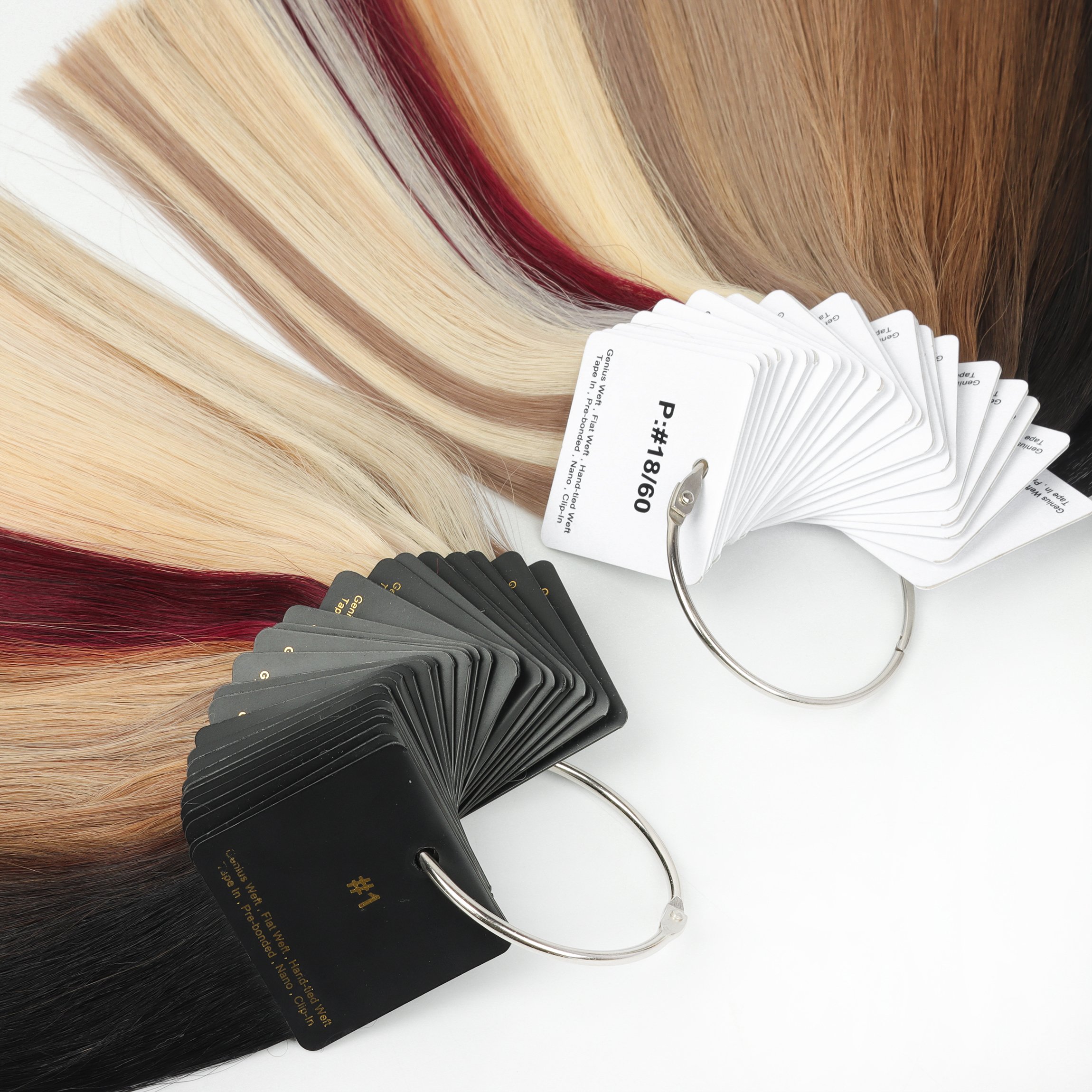 Raw Hair Popular Color Swatch Human Hair Extension Balayage Luxury Colour Ring For Salon