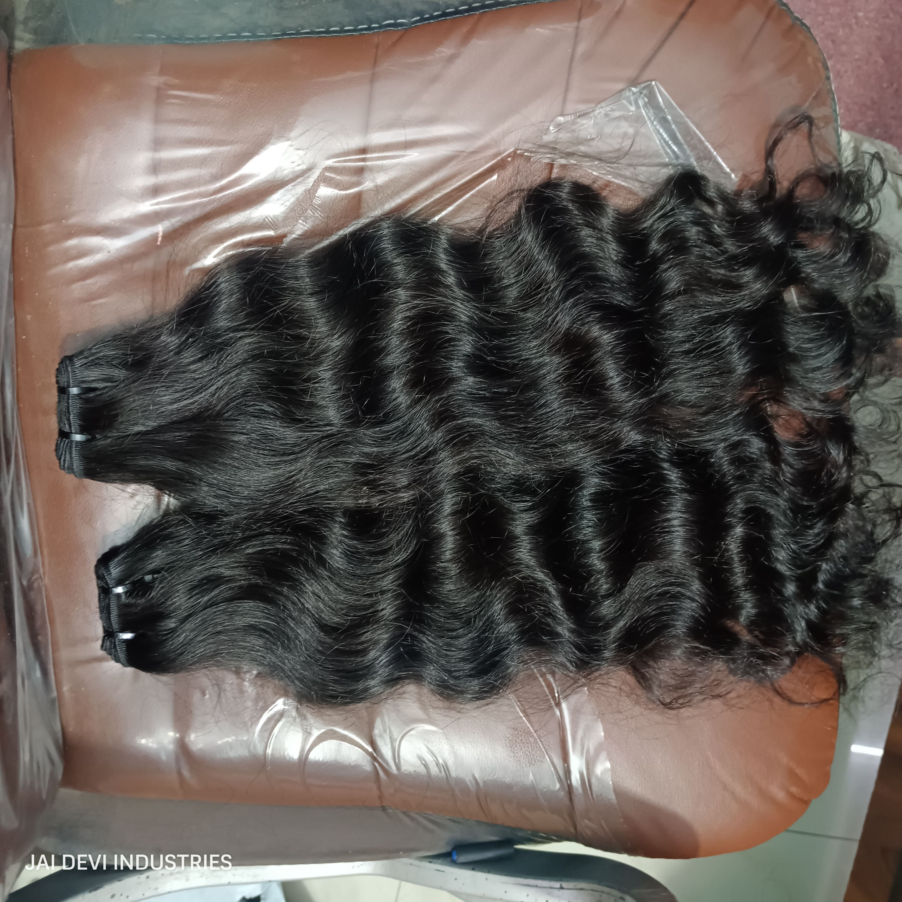 Indian Hair Virgin Remy Human Hair Extensions-Natural Wave Yaki Weft Bundles in Body Wave Water Wave Kinky Straight Fumi Styles