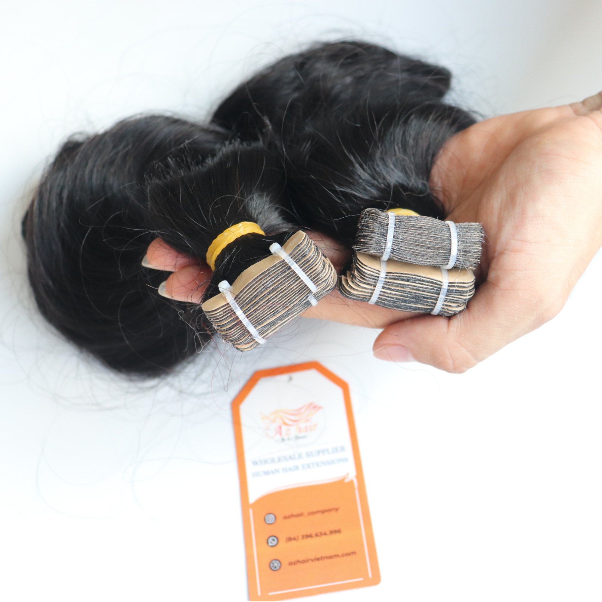 Wholesale Tape Hair Extension Vendor Cuticle Remy 100% Virgin Wavy Tape In Human Hair Extensions