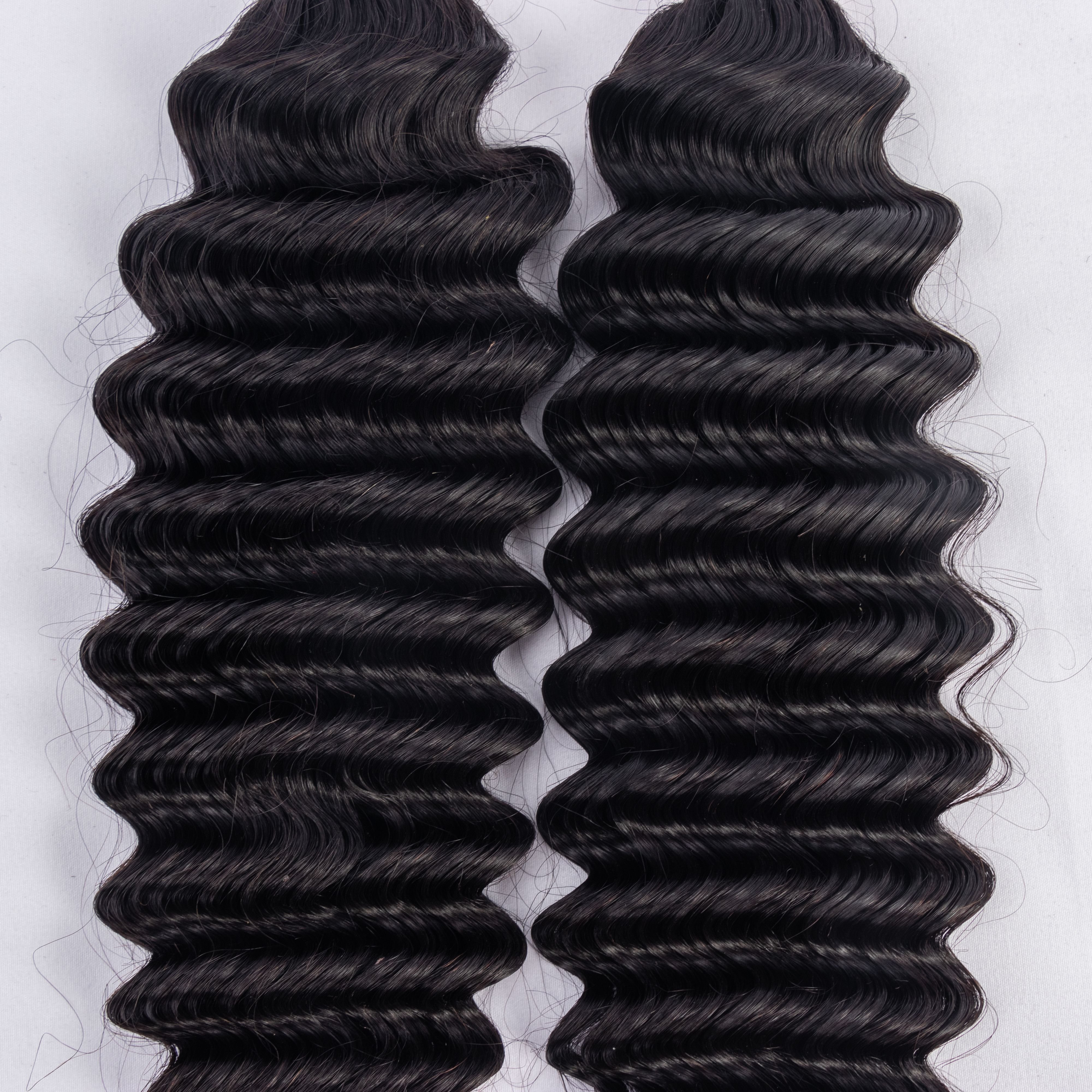 Hot Selling 100% Natural Color 100 Grams No Weft Bulk 10-32Inch For Wholesale Deep Wave Human Braiding Hair