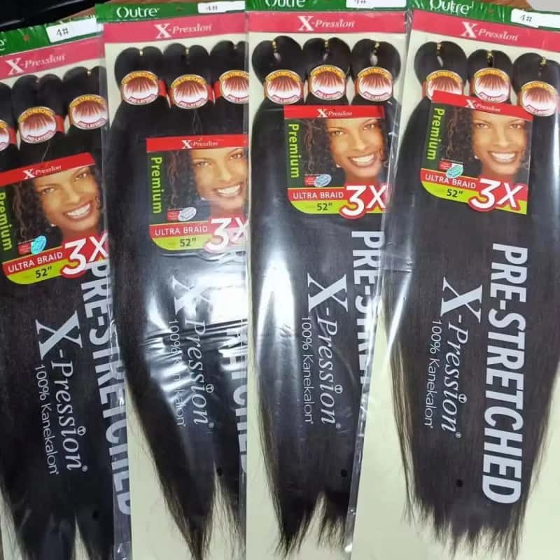 Gradient Color Crochet Box Braids Hair Extensions Easy Braid Hot Bath Bendable Synthetic Wig 3X Crochet Braids Hair