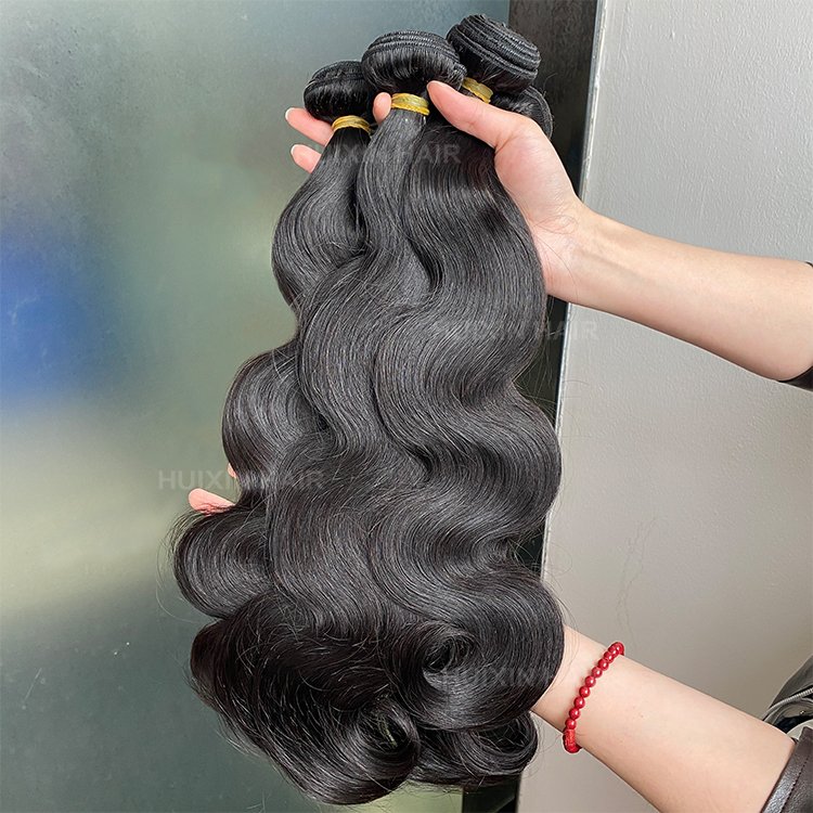 Brazilian Indian Malaysia 100% raw remy virgin human hair extension natural black Body Wave hair bundles