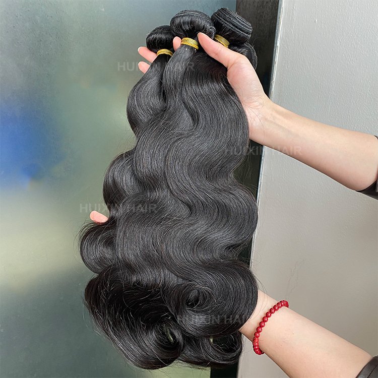 Brazilian Indian Malaysia 100% raw remy virgin human hair extension natural black Body Wave hair bundles