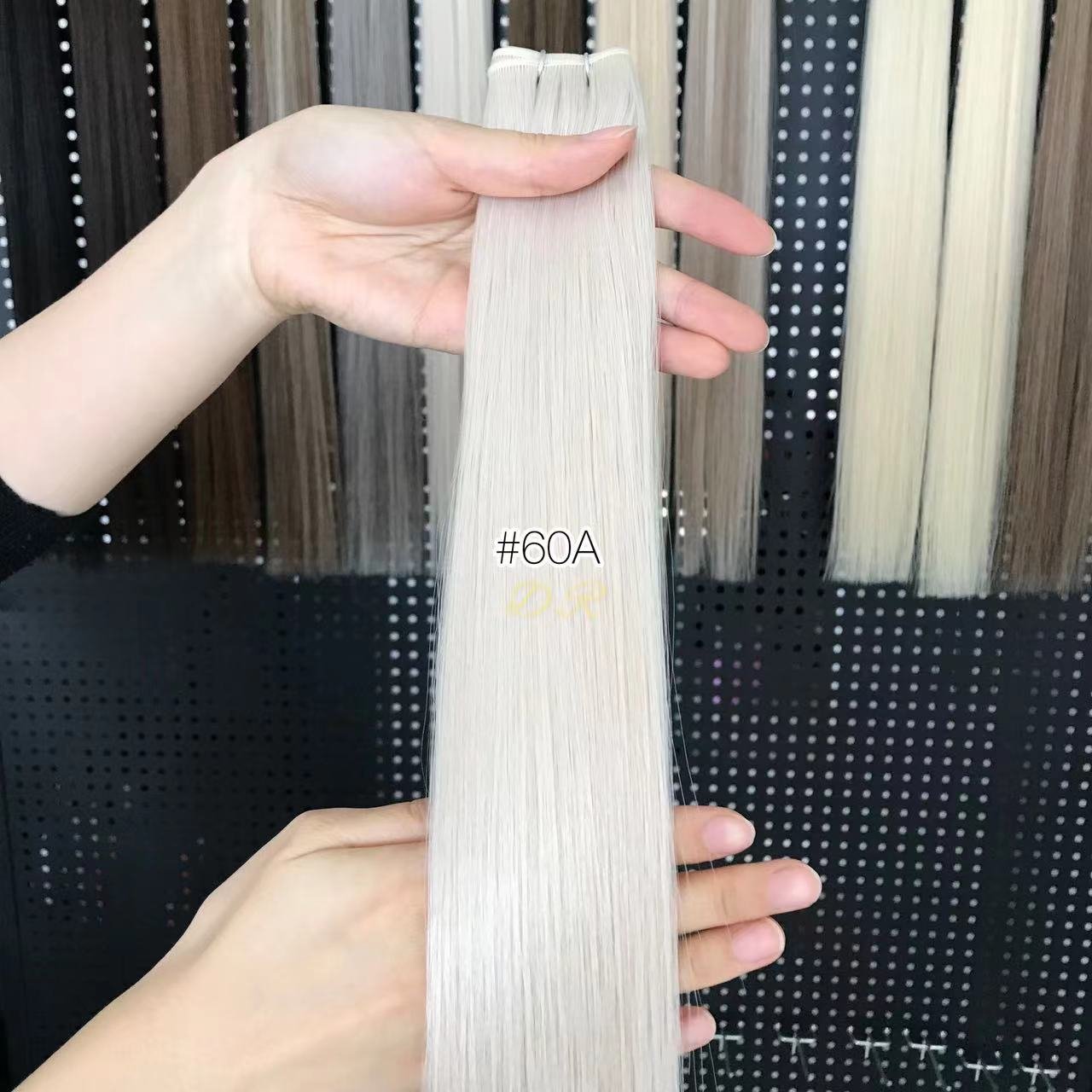 2024 New Trend New genius weft 100% human hair extensions Most Thin Genius Hair Weft Extensions