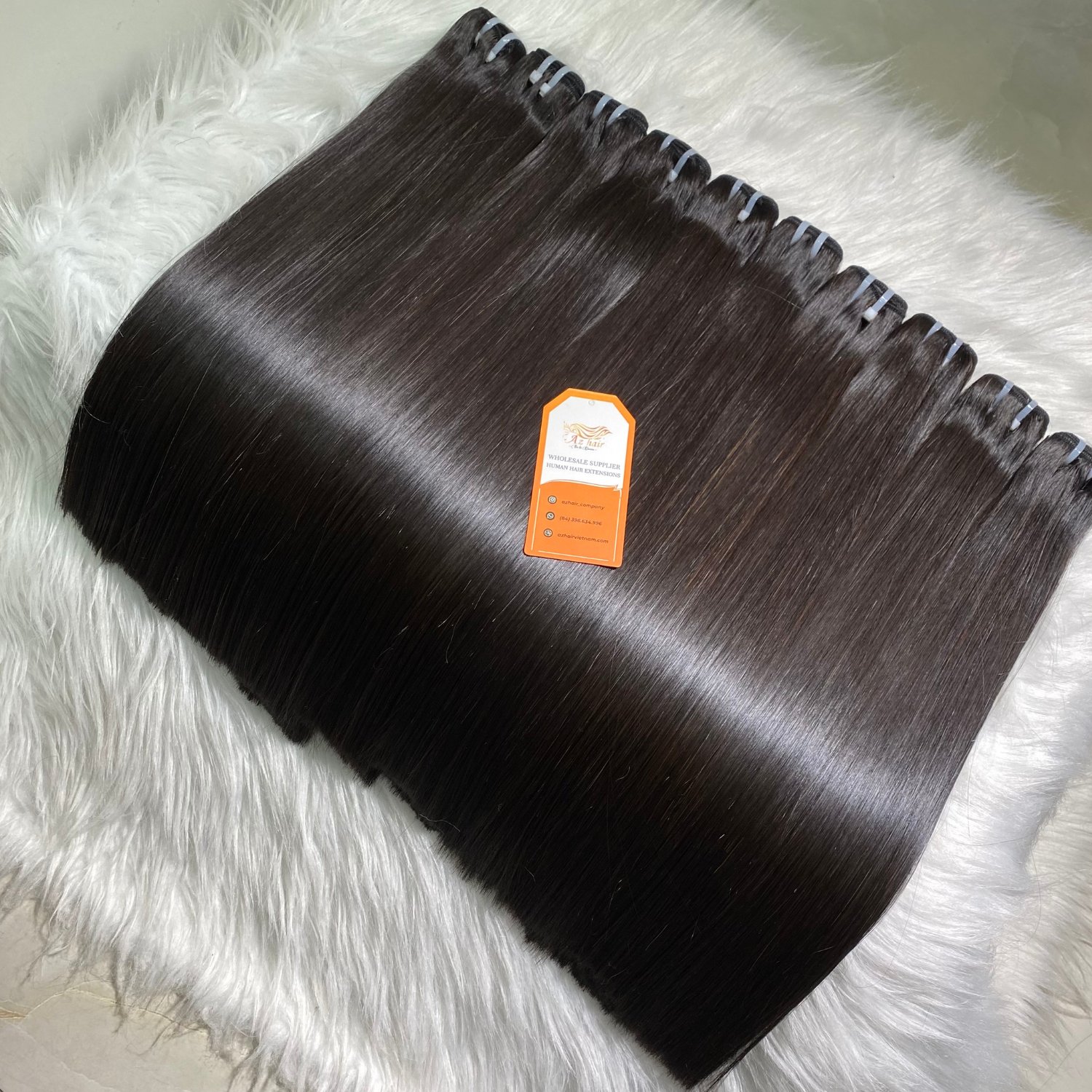 Top Selling High Quality Bone Straight Hair Extensions Wholesale Price 100% Vietnamese Human Hair No Synthetic Fiber