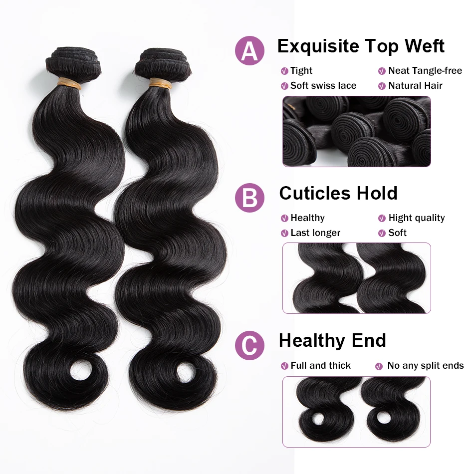 Brazilian 30 40 Inch Raw Virgin Unprocessed 100% Human Hair Extensions Straight Bundles Double Weft Bulk Braiding Hair