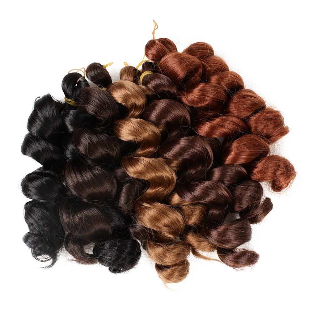 New Hot Selling Cabello Ondulado Braiding Hair 12inch 150g Perruque French Curls Short French Curl Braiding Hair for Black Women