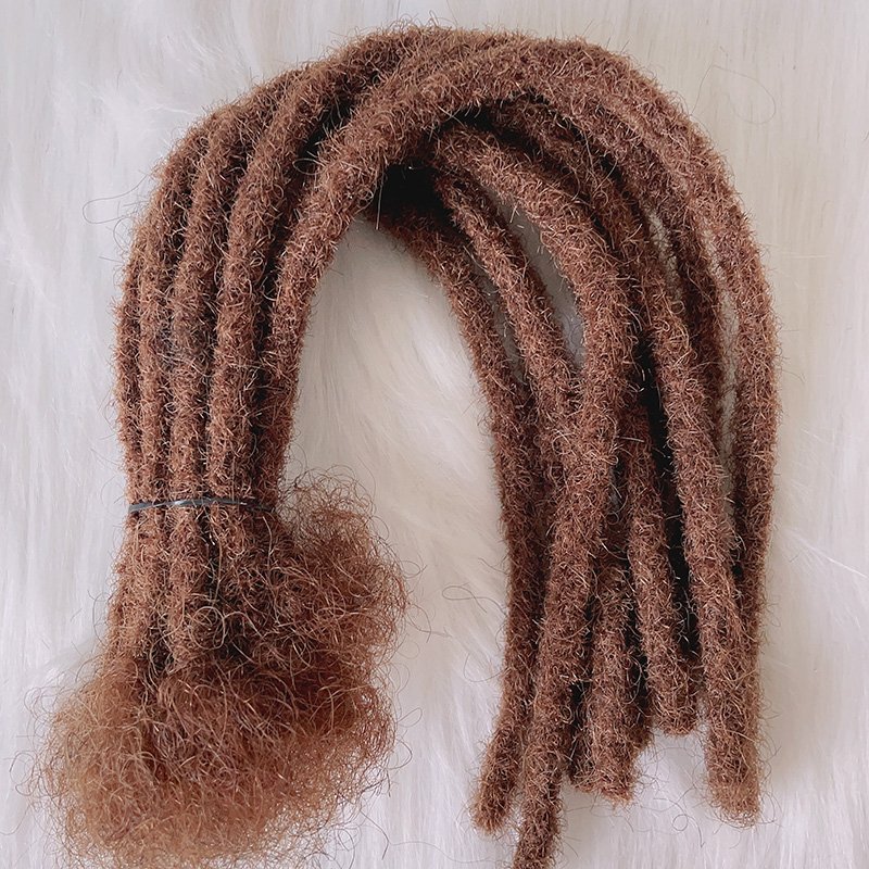 10 inch 1b #30 customized color full hand made remy human hair for braiding style Crochet dreadlocks 0.6 cm locks in stock