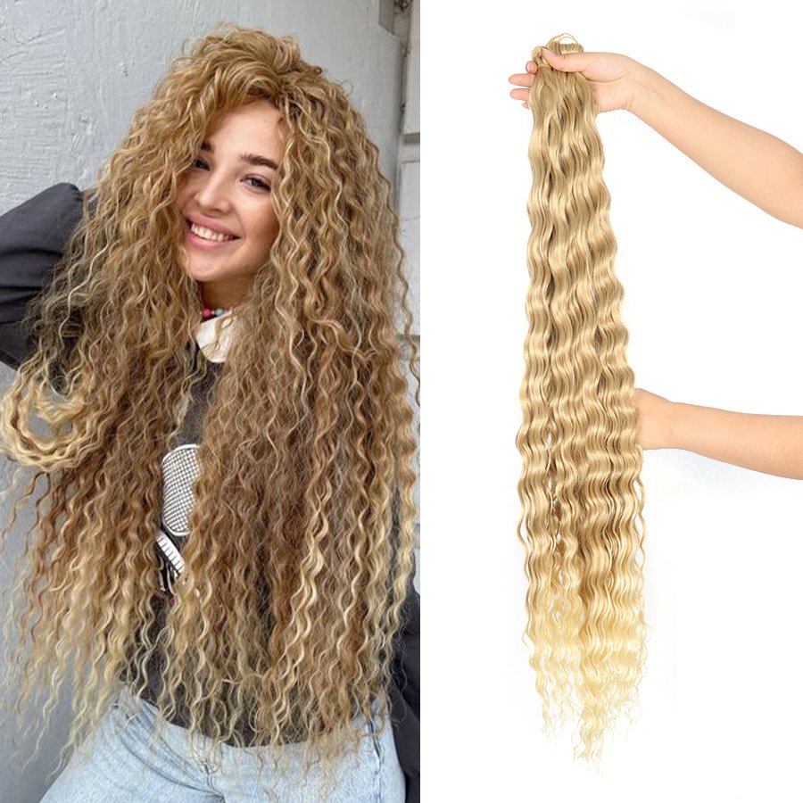 30inch 120g Ombre Braiding Hair Deep Wave Loose Wave Passion Twist Crochet Hair Extension