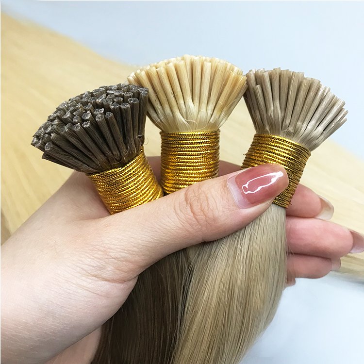 Best quality Virgin Cuticle Aligned I tip Hair Extensions Remy Double Drawn 100% Human Hair I tip hair Extensions