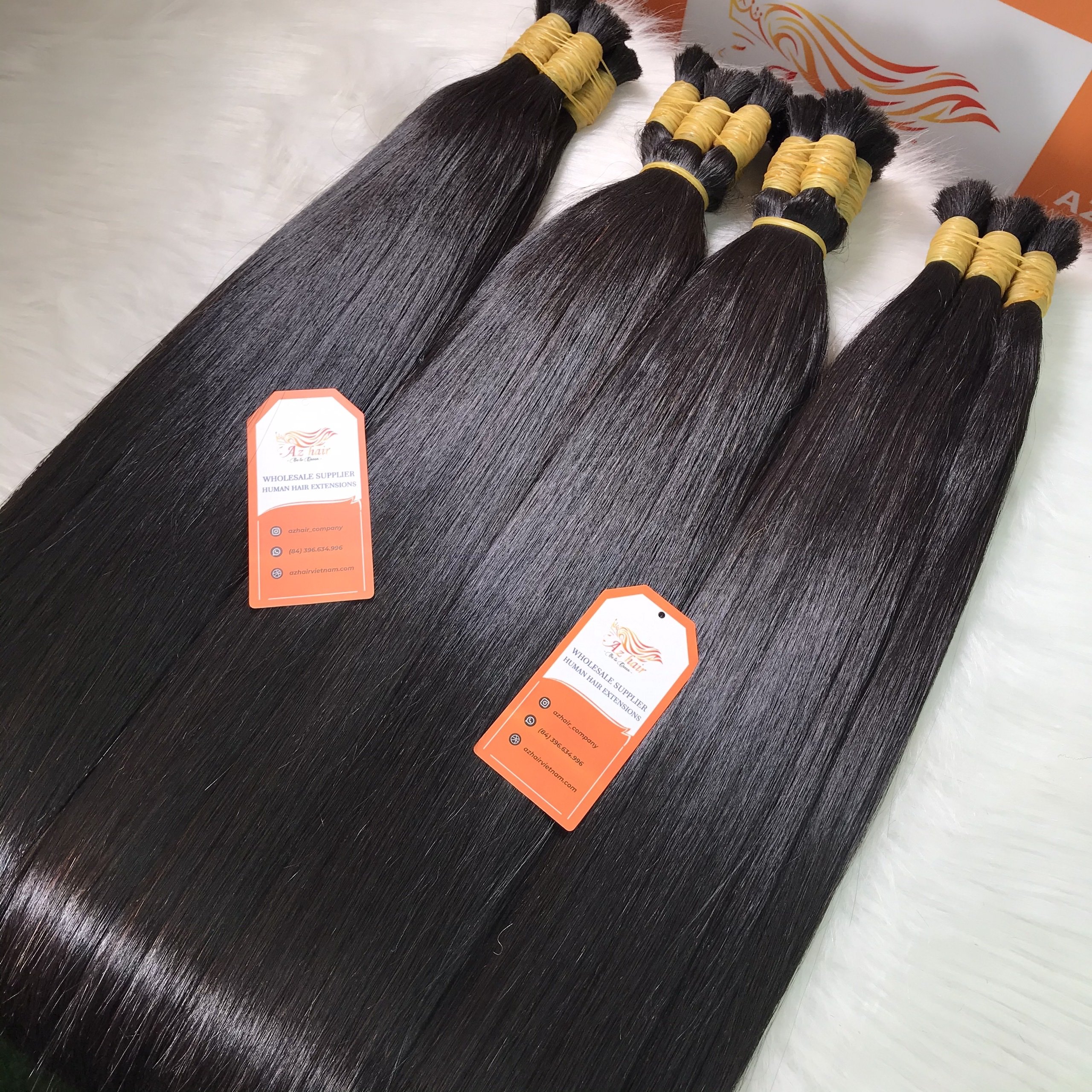 Wholesale Human Customized Bulk Hair Extensions,Long Lasting 100% Raw Unprocessed Vietnamese Human Hair
