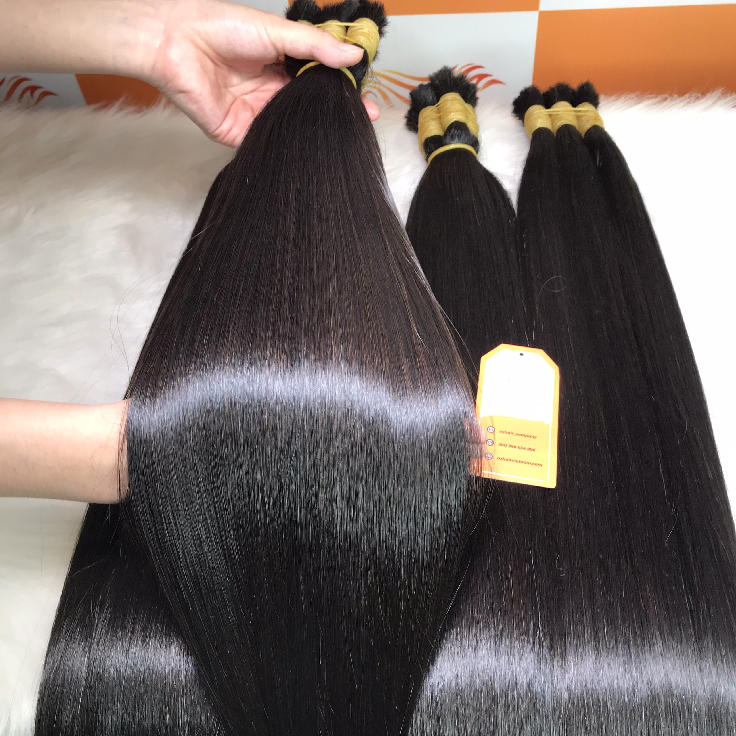 Wholesale Human Customized Bulk Hair Extensions,Long Lasting 100% Raw Unprocessed Vietnamese Human Hair