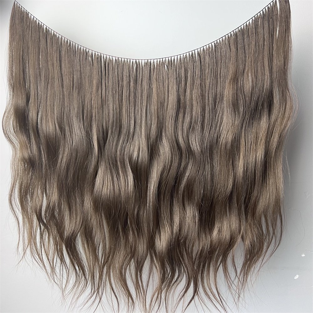 factory Outlet virgin hair small roll feather weft hair extension products bundle on the line feather line hair extension