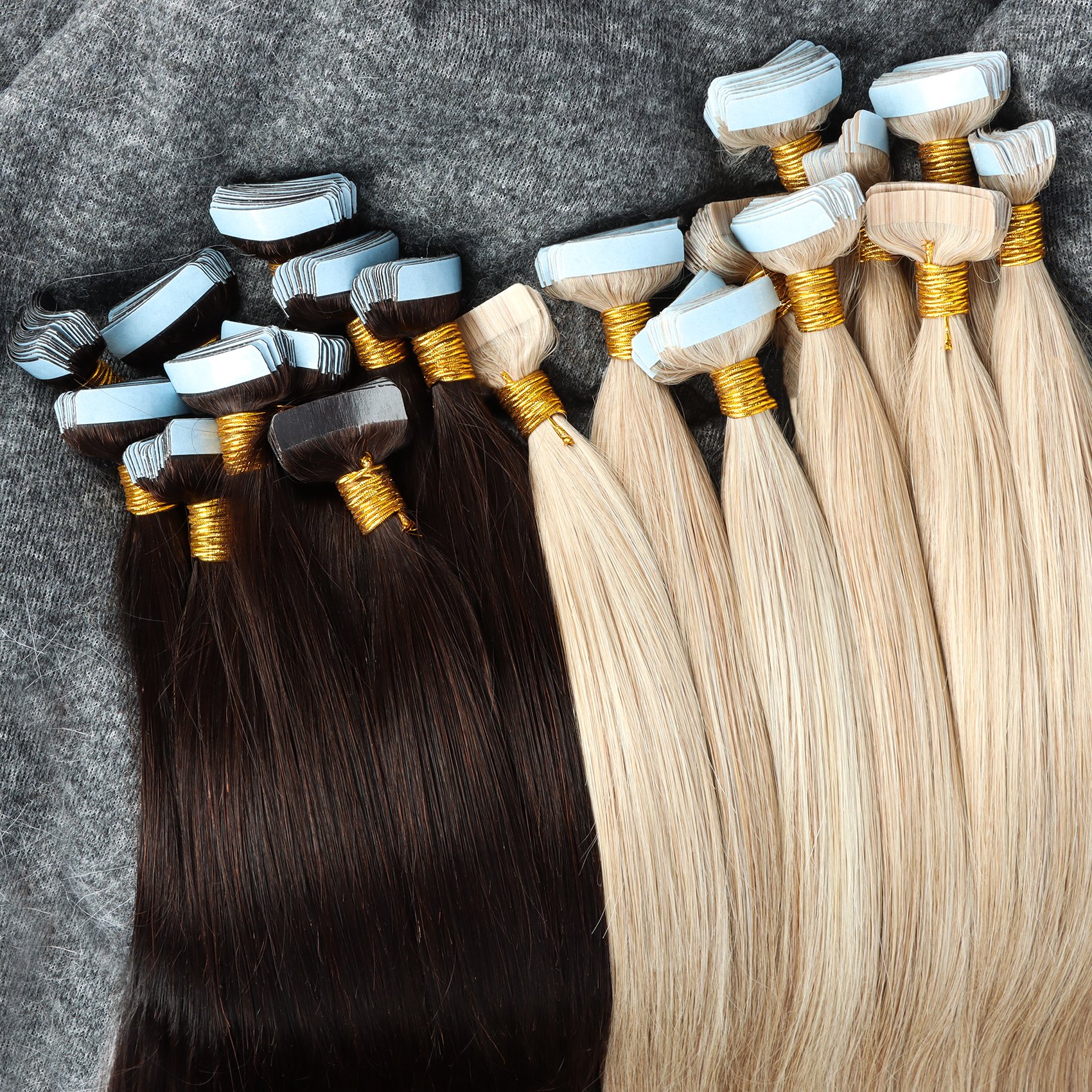 Wholesale High Quality Human Hair Extension 100% Human Hair Double Drawn Tape In Hair Extension