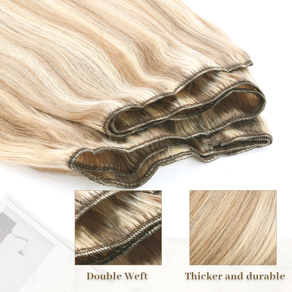 K.SWIGS Large Stock Single Drawn Straight Weft 20inch-24inch Virgin Human Hair Extension