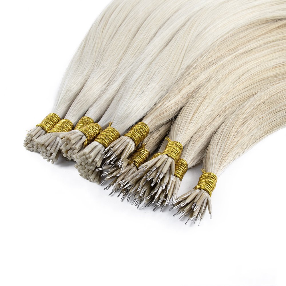 Single donor 100 raw keratin tip hair vendor silky straight human hair i tip hair extension