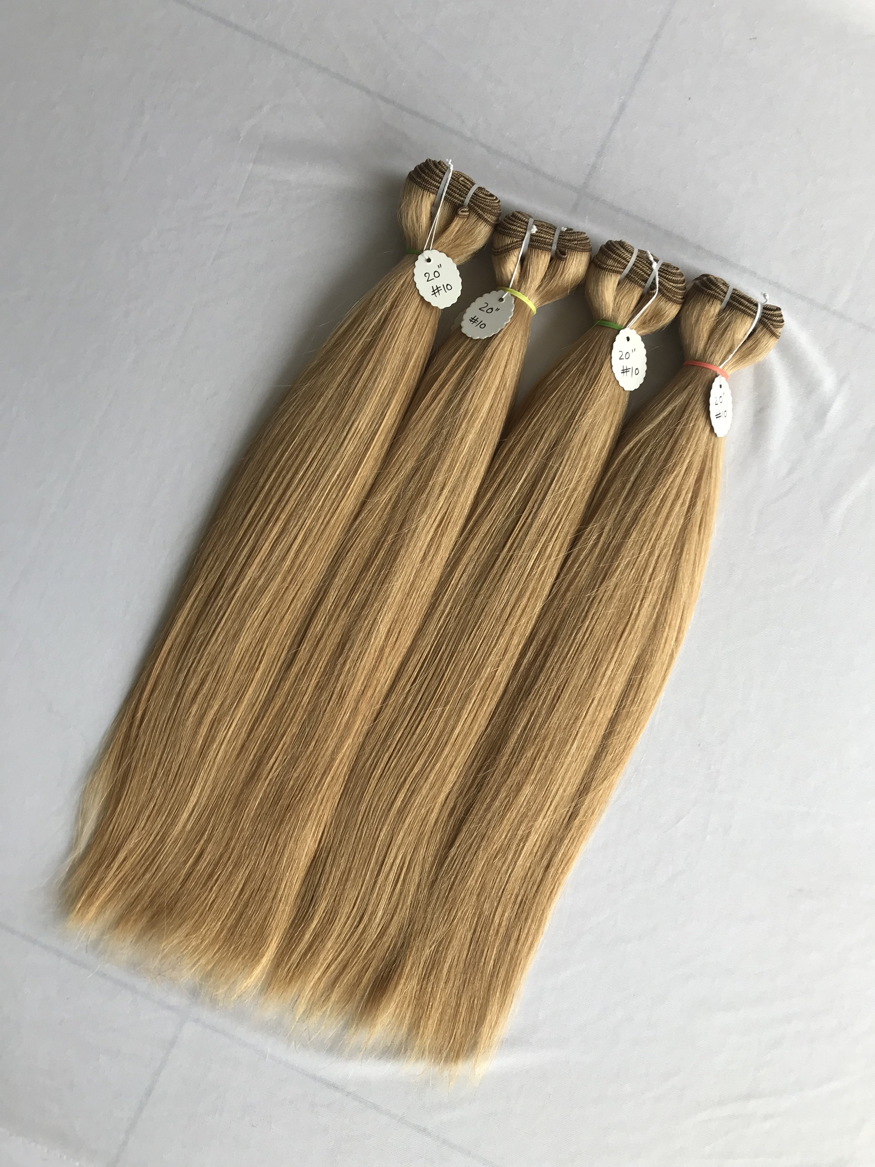 Best Quality And Wholesale Price Of India 100% Raw Remy Virgin Cuticle Aligned 20'' #10 Straight Coloured Bundles Hair Extension