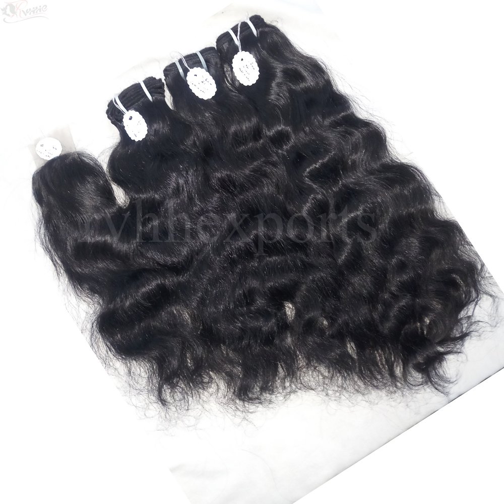 Raw Indian Hair Directly From India Natural Wave Hair Cheap Remy Virgin Human Hair Extension