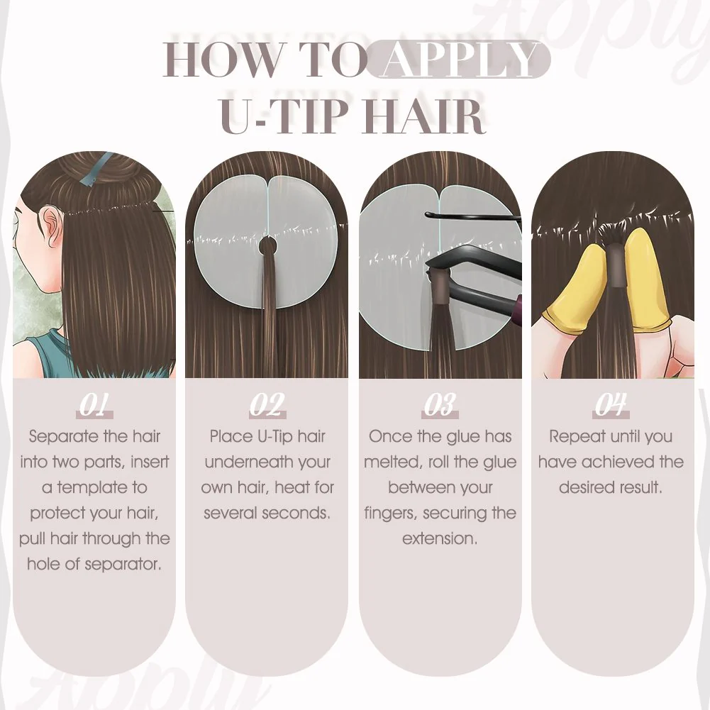 keratin u tip ginger mincrolink 99J Burgundy Red human hair extensions