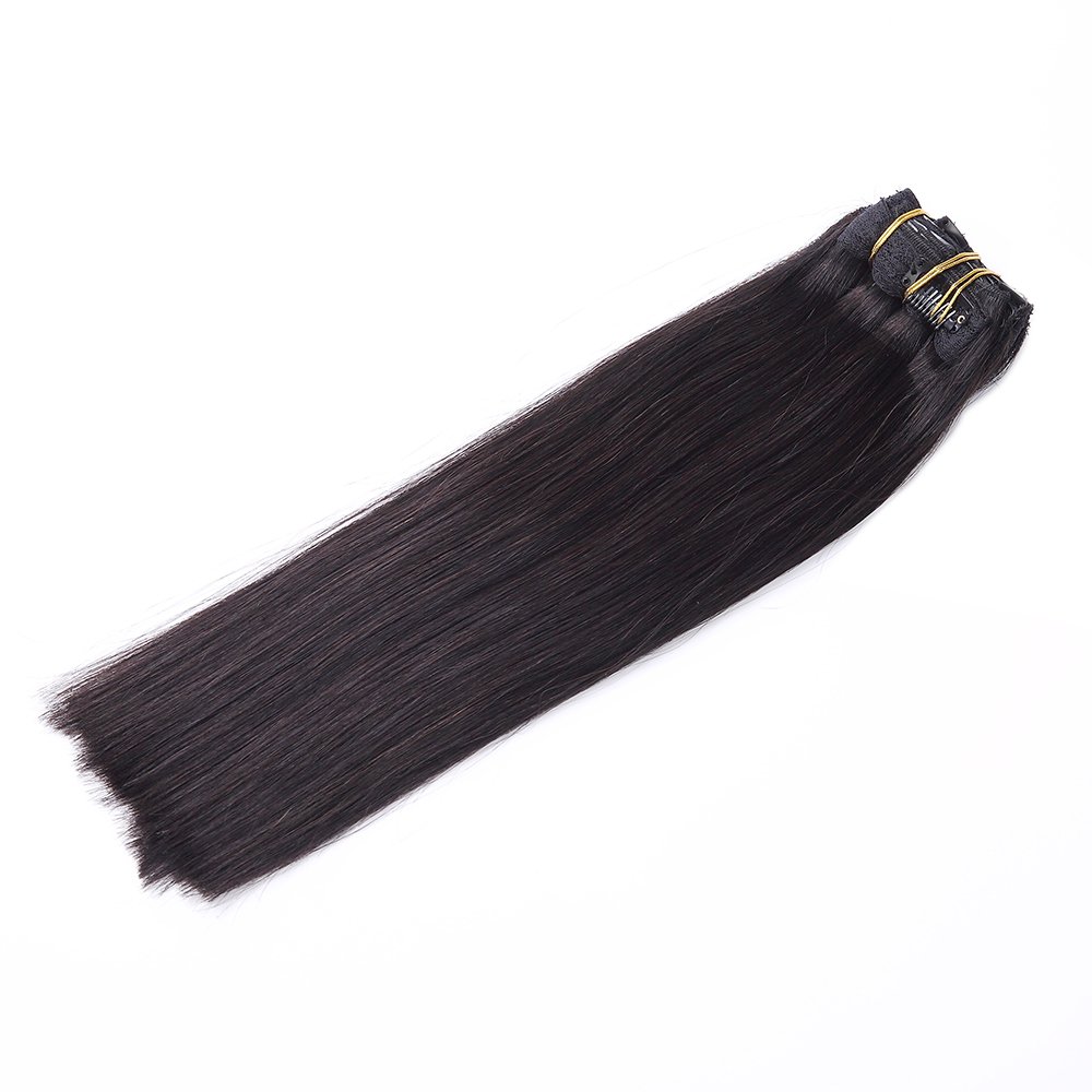 Cheap remy human hair extension clip in hair extension,100% clip in human hair extension for black women